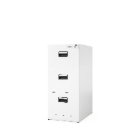 Szafa kartotekowa metalowa z 3 szufladami biała, 460x1020x620 mm: SARA