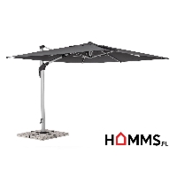 Bolzano Arrito Parasol ogrodowy anodowany 300x300 antracytowy aluminium
