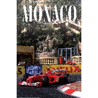 GP Monaco Formuła 1 Ferrari - plakat
