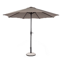 Parasol z nogą centralną KALIFE taupe Ø300 aluminiowy Bizzotto