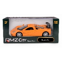 Zabytkowy McLaren F1 1992 w pomarańczowym lakierze – metalowy model kolekcjonerski 1:34 RMZ City (K-176)
