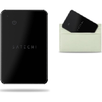 Lokalizator, karta lokalizująca do portfela, Satechi FindAll Wallet z Apple Find My, czarna
