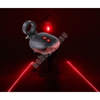 Lampka rowerowa z laserem czerwona 512021
