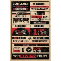 Fight Club Zasady - plakat