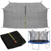 Siatka do trampoliny wewnętrzna z osłoną na sprężyny 244 cm 8 FT 6 słupków niebieska