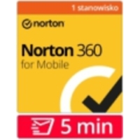 Norton Mobile Security - Norton 360 Mobile (1 stanowisko, 1 rok) - dostawa w 5 MIN za 0 zł