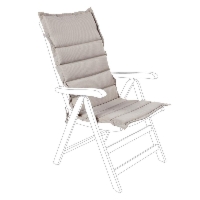 Poduszka na krzesło PADDED beżowa 50x120 wodoodporna z poliestru Bizzotto