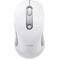 Ergonomiczna mysz bezprzewodowa, Baseus F02, Bluetooth 5.3, 1600 DPI, biało-szara