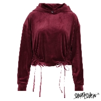 Bluza Urban Classics Velvet Gathered Port