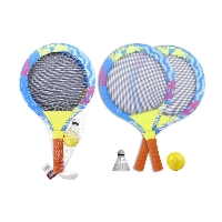 Sportox Kids Rakietki z Miękką Siatką – 28cm Kolorowy Design 3+