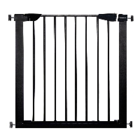 Barierka na schody 75-82 cm bramka rozporowa, zabezpieczająca czarna