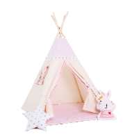 Namiot tipi dla dzieci, bawełna, okienko, królik, królewna