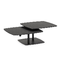Stolik kawowy Joosef biały 70x122x35cm stal porcelan Bizzotto