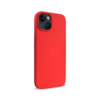 Etui Crong Color Cover do iPhone 14 Plus Silikonowe Czerwone z Mikrofibrą
