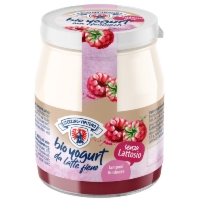 JOGURT MALINOWY Z MLEKA SIENNEGO O OBNIŻONEJ ZAWARTOŚCI LAKTOZY BEZGLUTENOWY BIO 150 g (SŁOIK) - STERZING-VIPITENO