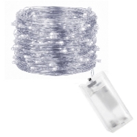 Lampki choinkowe 50 LED biały zimny 5 m