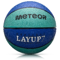 Piłka do koszykówki Meteor Layup 7 niebieski