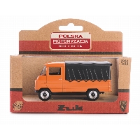 Model kolekcjonerski Żuk 1:43 – klasyka PRL w brązie, die-cast metal, idealny prezent dla fana motoryzacji (K-546)