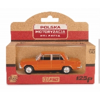 Polski Fiat 125p „Duży Fiat” – metalowy model 1:43 w eleganckim brązie, idealny prezent dla kolekcjonera (K-588)