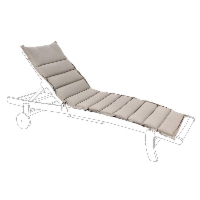 Poduszka na leżak PADDED beżowa 63x190 wodoodporna z poliestru Bizzotto