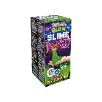 Tuban Glow DIY – Zestaw Super Slime świecący w ciemności 100 ml fioletowy klej + aktywator, proszek świecący, pojemnik, szpatułka – idealny prezent 6+