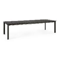 Stół ogrodowy rozkładany KONNOR antracyt 200/300x110 aluminiowy Bizzotto