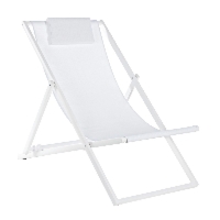 Leżak ogrodowy TAYLOR biały 60.5x101.5 aluminiowy Bizzotto