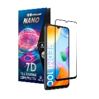 Szkło Crong 7D Nano Flexible Glass do Redmi 10C Hybrydowe 9H na Cały Ekran