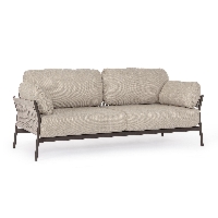 Sofa ogrodowa 2-os PARDIS 183x80 aluminiowa z liną olefinową Bizzotto