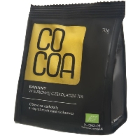 BANANY W SUROWEJ CZEKOLADZIE BIO 70 g - COCOA