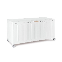 Skrzynia ogrodowa OCEAN biała 141.6x72 aluminiowa Bizzotto