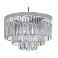 Quartz Chrom średnica 50cm - żyrandol nowoczesny, kryształowy