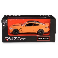 Daffi RMZ City BMW M4 CSL 2023 1:38 – Matowy Pomarańczowy, Pull‑back, Otwierane Drzwi (K-170)