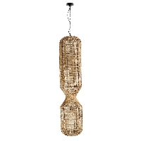 Lampa wisząca MALABO Bizzotto papier i metal wys. 132 cm L