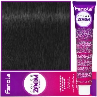 Fanola Color Zoom - krem do farbowania włosów cała paleta, 100 ml 1.0 Czerń