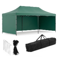 Namiot handlowy 3x6 m ogrodowy, pawilon na imprezy, catering zielony