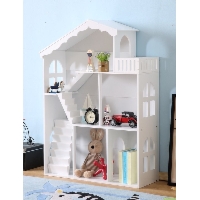 Regał na książki dla dzieci półka domek na zabawki 2w1 LULILO CALLA 116cm XXL