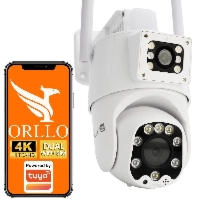Kamera Zewnętrzna 4K Obrotowa WIFI i SIM 2 Obiektywy ORLLO TZ8 4K DUAL