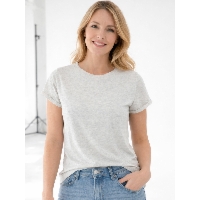 T-shirt bawełniany z wiskozą