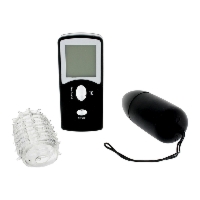Wibrujące jajko z pilotem silikonowe z nakładką ciche 10 trybów – Bullet Vibe With Sleeve Black