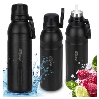 Bidon termiczny Gopop Jump 700 ml - czarny