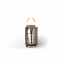 Lampion kwadratowy ROUSILLON 27x27x50 Vimine naturalny naturalny rattan