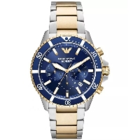 Męski Zegarek Emporio Armani Chronograph AR11362 – Srebro i Granat