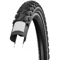 Opona SCHWALBE LAND CRUISER PLUS 28x1.40 700x35C PunctureGuard Green Compound 50EPI czarna Reflex