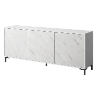 Komoda z drzwiami biała mat 200 cm Latina