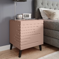 Komplet szafek nocnych różowy mat 44 cm Ikon