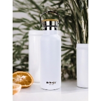 Butelka termiczna stalowa Dr.Bacty Iris 500 ml - biała