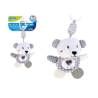 E-Edu Miś muzyczna zawieszka sensoryczna z gryzakiem – 33 cm, 0M+