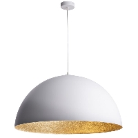 Sfera Sigma wisząca lampa sferyczna kolor biało złoty średnica 35, 50, 70, 90 cm