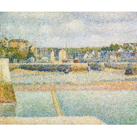 Georges Seurat The Outer Harbor (1888) - plakat Wymiar do wyboru: 70x50 cm